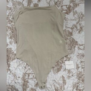 American Eagle Outfitters Light Beige One-Piece Bodysuit
